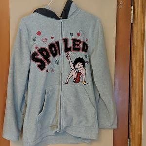 Betty Boop Spoiled Vintage  Hoodie Size 1X/(16W)